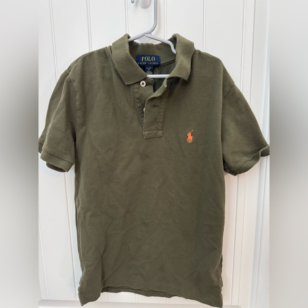Polo by Ralph Lauren boys Olive Green Polo Shirt size 8